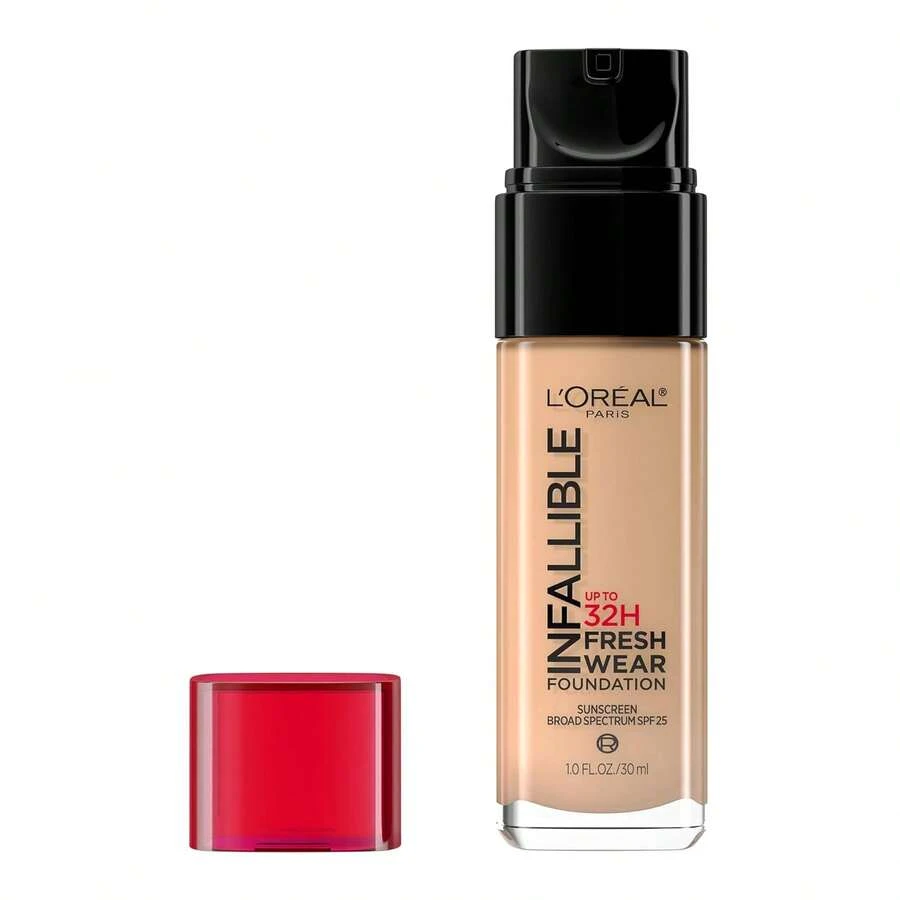 L’Oreal Paris L'Oreal Paris Makeup Infallible Up To 32 Hour Fresh Wear Lightweight Foundation, 411 Beige Ivory, 1 Fl Oz, Packaging May Vary-Father's Day - 460 金色米色 - 查看 1