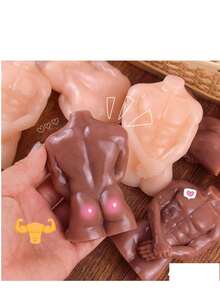 1 buah Taba-Squishy Mainan Remas Lucu Bentuk Pria Berotot untuk Lelucon, Hadiah Lelucon Penghilang Stres Kreatif - MultiWarna - View 1