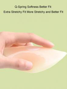 2pcs Invisible Bra Accessory Set With Breast Lift Pads - Lifts Breasts, Suitable For Strapless Dresses, Women's Lingerie And Underwear Accessories - Beige - View 4