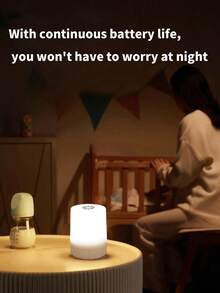 1個觸控式床頭燈，護眼LED小夜燈，USB插電/可充電小夜燈，內置800mAh電池可充電款，適用於房間、臥室、床頭燈、房間裝飾、燈、聖誕燈、燈罩、臥室裝飾、聖誕裝飾、臥室、居家裝飾客廳、投影機、房間裝飾臥室壁燈、燈、LED燈、仙女燈、聖誕禮物、居家裝飾、聖誕 - 床頭燈 - 查看 11