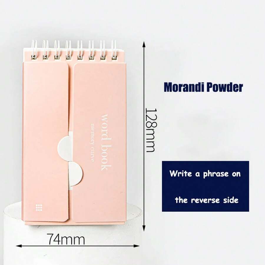 English Vocabulary Notebook For Students, Portable Notebook, Vocabulary Planner, Office And Study Stationery Set With Gel Pen - Black - View 1
