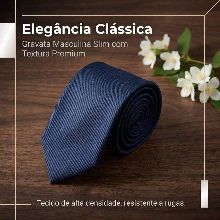A Matte Twill Tie, A Versatile Tie Suitable For Work, Interviews, And Weddings. - 藏蓝色 - 查看 1