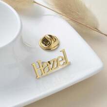 Women's Customized Hand-Painted Graffiti Brooch, 18K Gold Plated Stainless Steel Brooch, Creative Customized Jewelry, Unisex Accessory For Daily Wear, Birthday Gift - Multicolor - View 7