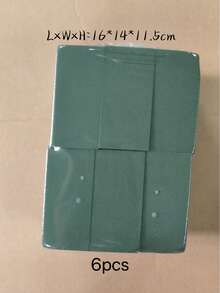 20pcs/10pcs/8pcs/1pc/2pcs/4pcs/6pcs 5.51inch*3.14inch*1.77inch -乾濕兩用花藝泡沫磚，綠色聚苯乙烯泡沫塊，適用於花藝布置、植物裝飾與手工藝，春季花藝布置與手工藝，可用於婚禮裝飾、聖誕節、萬聖節、感恩節、情人節、教師節 - 彩色 - 查看 6