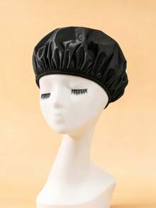 1 Gorro de cuidado del cabello Gorro anti-caída del cabello Gorro posparto Gorro de tratamiento de aceite Gorro de mascarilla capilar Gorro para cabello seco y húmedo Gorro para dormir - Nuevo negro - Ver 3