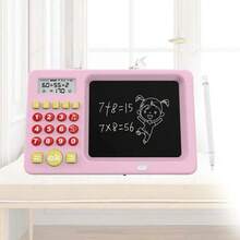 Children's Drawing Board, English Handwriting Board, Math Teaching Material, LCD Calculator, Arithmetic Machine - Pink English - View 4