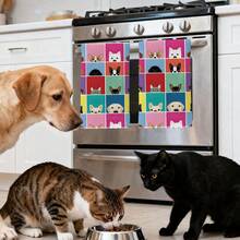2pcs Cartoon Colorful Plaid Dog Pattern Kitchen Towels, Rectangular Microfiber Kitchen Towels, Dishcloths, Scouring Pads, Hand Towels, Cooking Baking Tea Towels, Kitchen Decor, Housewarming Gift, Birthday Gift, Bathroom Cleaning Wipes, Decorative Towels - Multicolor - View 9
