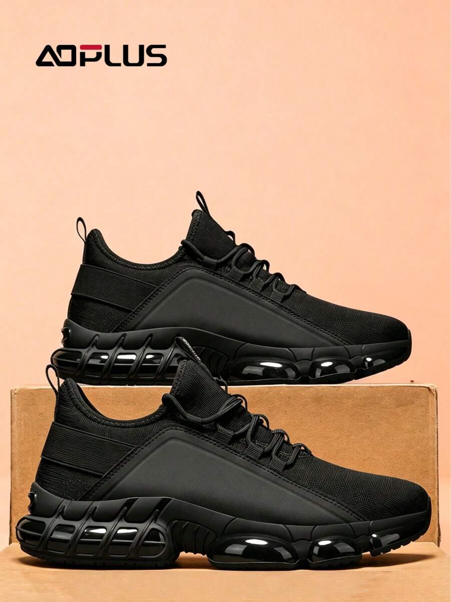 Men's Outdoor Hiking Shoes – Anti-Slip, Shock-Absorbing, Waterproof For Trail Running - màu đen - Xem 1