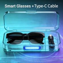 Smart Bluetooth Glasses Anti-Shake Outdoor Sports Wearable  Multifunctional Wireless Audio With Intlligent Voice Assistant - 黑色的 - 查看 5
