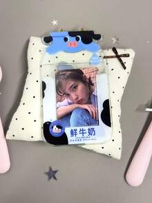 1pc Cute Bread & Milk Breakfast Kitchen Theme 3-Inch Small Card Holder, Clear Card Protective Sleeve, Student Bus Card & Meal Card Anti-Lost Backpack Charm - Card Sleeve - View 10