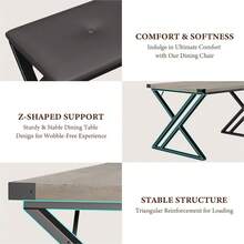Dining Table & Chair Sets - Grey - View 4