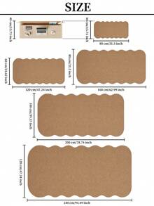 1pc Interesting Area Rug, 1150g/M² Faux Sisal Carpet, Soft & Fluffy, Non-Slip & Washable Floor Mat, Rug For Living Room Bedroom, Decorative Home Decor Carpet - Brown - View 3