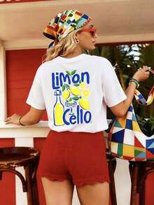 Classic, Loose-Fitting Printed T-Shirt, Unisex For Men And Women, World Style, Couple's T-Shirt, 100% Cotton. Can Be Worn As Underwear Or Outerwear, A Must-Have For The - 白色 - 查看 1