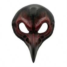 1pc Halloween Skeleton Bird Mask, PU Animal Mask Cosplay Prop, Carnival Costume Accessory - Multicolor - View 6