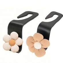 2pcs Creative Floral Hanging Hooks For Car Seat Backrest, Multifunctional Car Interior Decor & Storage, Strong Load-Bearing, Fits All Vehicle Models - Flower Decorative Hooks - View 12
