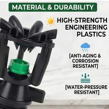 4-Point Agricultural Small Oscillating Sprinkler, Water-Saving Corrosion-Resistant Irrigation Sprayer, Suitable For Farm, Orchard, Vegetable Garden, Yard Landscape - B - View 8