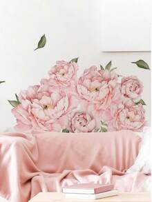 2 st väggdekaler med blommönster, moderna PVC-väggdekaler för heminredning, klistermärken, vinyldekaler för heminredning, vårdekorationer för att förnya ditt hem, Rama-dekorationsklistermärken, presenter till födelsedag och examen - blommor - Visa 4