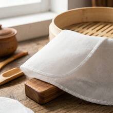 10PCS Round 26CM Steaming Mat, Thickened Encrypted Cotton Non-Stick Steamer Cloth, Reusable Household Kitchen Cooking Liner For Pastry Rice Steaming - View 6