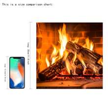 1pc Creative Realistic Flame Oven Wall Sticker, Home Personalized Decoration, Self-Adhesive Removable PVC Material, Suitable For Living Room, Kitchen, Oven And Other Background Decoration Stickers, 2D Flat - A - View 6