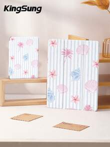 Kingsung Striped Shell Pattern Tablet Case, Compatible With Ipad Air 8 (Model M4), 2026 11-Inch/13-Inch, 9.7/10.2/10.5/10.9/12.9-Inch, Pro 11-Inch, 10th Generation , Galaxy Tab S6 Lite 10.4-Inch, Kindle Paperwhite 2024 12th Generation, Kindle 2022 11th Generation. It Has Shock-Proof Function And Intelligent Stand, With Automatic Wake-Up And Sleep Functions. - Multicolor - View 9
