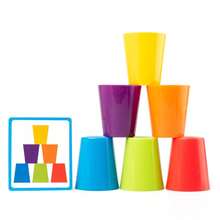 1 Set Color Matching Stacking Cup Toy, Children's Color Sorting Disc Board Game, Baby Concentration Early Education Educational Toy - Multicolor - View 8
