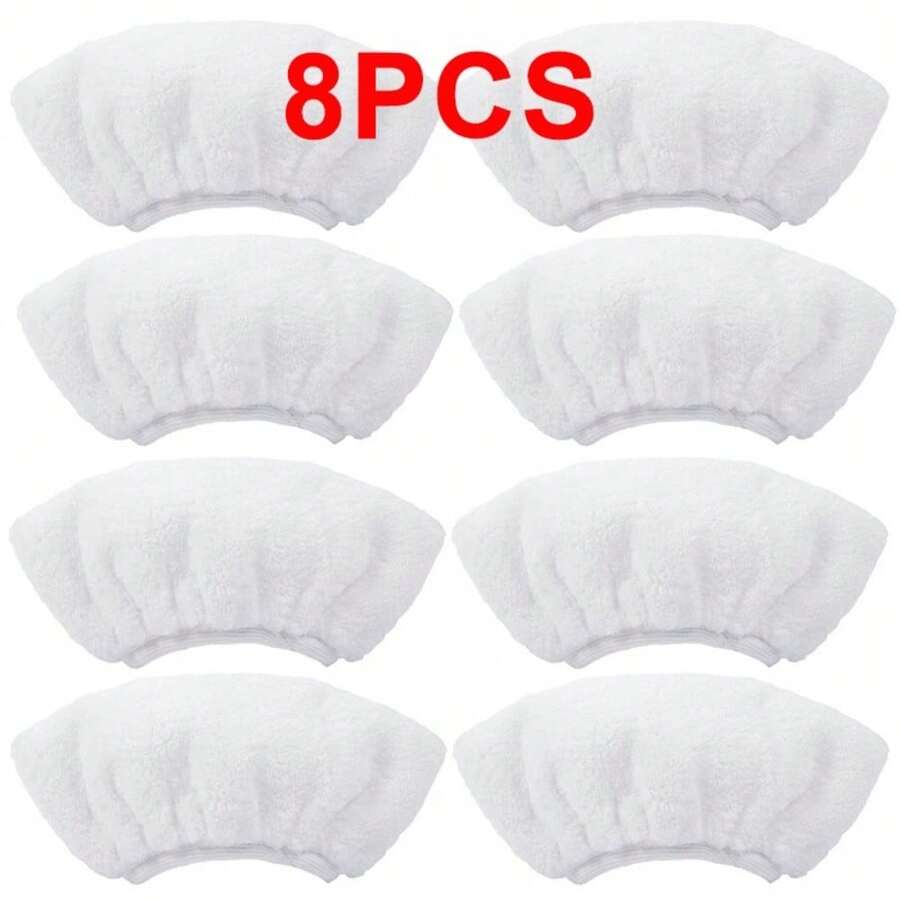 8x Steam Cleaner Terry Cloth Covers Hand Tool Cleaning Pad For KARCHER SC4 SC5 - View 1