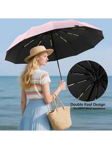 Umbrellas And Rain Hat Umbrellas - Pink - View 8