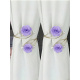 2 piezas moradas