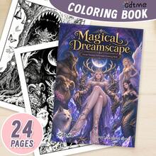 GDTME Magical Elf Coloring Book: Bold-Easy Patterns Coloring Book For Adult And Children, Mythical Creature Art Colouring Book, Holiday Present For Halloween, Christmas And Various Party Gatherings, Suitable For Friends Who Love Coloring And Back To School - Magical - View 10