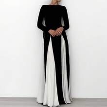 Timeless Draped Maxi Dress - Refined Silhouette & Flowy Texture - 28687-圖片色 - 查看 2
