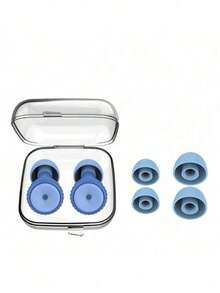 Bouchons d'oreilles en silicone flexibles et réutilisables réduisant le bruit - Bouchons d'oreilles ultra-confortables avec embouts supplémentaires pour le sommeil, doux et confortables pour une concentration profonde, les voyages, la sensibilité, le travail, le camping, les voyages, les ronflements, les concerts et les études, cadeaux de vacances personnalisés pour hommes et femmes - Multicolore 2 - Voir 16