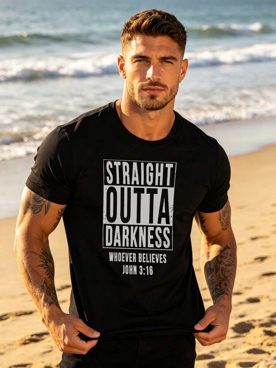 Men T-Shirts - Black - View 1