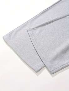 UPTAN | Women's | 1 Piece | Local Shipping | Fashionable Women's Casual Fleece Pants, Autumn Chromatic Tunic Pants, Casual Loose Joggers, Women's Fashion - 灰色 - 查看 6