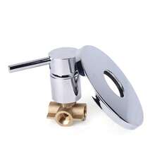 HOHOBLA Brass Shower Flow Control Valve,Shower Head Shut Off Valve With Control Valve Switch For Cold And Hot Water,Wall Mount Single Handle Bathroom Shower Mixer, For Handheld Shower Head Or Bidet Sprayer - Default - View 11