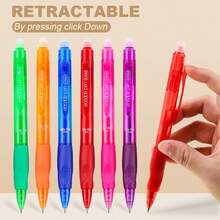 12pcs Colorful Erasable Gel Pen Set, 0.5mm Fine Tip, Cute Design, Side-Click Mechanism, Suitable For Writing, Drawing, Planning, Office And School Supplies, Easily Erase Mistakes, Back To School Essential - Sets - View 2
