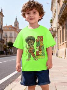 Camiseta de secado rápido para niños, diseño vintage de celebración del Día de la Libertad de los Afroamericanos de 1865 - Adecuada para niños y niñas - Camiseta ligera de manga corta para v - Gris - Ver 4