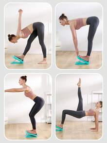 1 pieza/2 piezas 4 colores 2 tamaños opcionales Tabla de estiramiento portátil y plegable, Tabla inclinada de estiramiento de pantorrilla ajustable de 10 niveles, Entrenador de yoga de ligamentos, Diseño antideslizante, Pedal de cuña de equilibrio para fitness para talón, isquiotibiales, tendón de Aquiles, pierna, pantorrilla - Multicolor - Ver 4