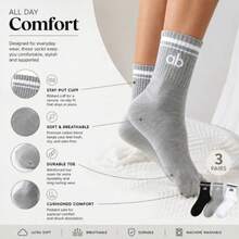 Street Style Essential! 1/5/10 Pairs Cozy Ribbed Crew Socks | Aesthetic High Top Trainer Socks - Multicolor - View 4