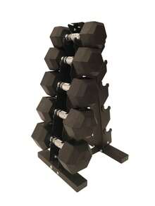 5-Tier Compact Weight Rack For Dumbbells - Black - View 4
