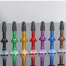 BOALNY BOLANY 2pcs Bicycle Valve 40mm/60mm MTB Road Bike Tubeless Tires Conversion Anodize Aluminum Alloy Sealant Accessories - Multicolor - View 5