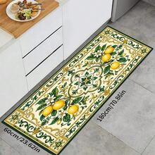 1pc Lemon Print Absorbent Drying Mat, Kitchen Decor Coffee Machine Mat, Laundry Room Accessory Handmade Coffee Pot Drip Tray, Kitchen Floor Mat, Table Mat, Kitchen Countertop Dish Drying Mat, Breakfast Mat, Heat Resistant Drip Tray With Non-Slip Backing, Diatomaceous Earth Drip Tray, Stain Hiding, Super Absorbent Kitchen Drip Tray, Easy To Clean Dish Rack Mat, Perfect For Kitchen, Dining Table, Coffee Shop, Bar, Holiday, Party, Home Decor, Holiday Gift - Multicolor - View 12