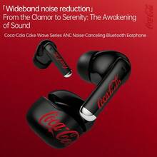 Coca-Cola T65Pro Wireless Earbuds, Active Noise Cancellation, In-Ear Design For Sports & Commuting, Lightweight Comfort Fit, Great Gift For Music & Gaming - View 3