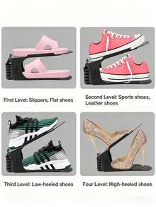 10/20pcs Shoe Slot Organizer, Suitable For Wardrobe, Shoe Rack For Wardrobe Organization, Shoe Slot Storage Rack, Shoe Storage Rack, Space-Saving, Suitable For Entryway - Multicolor - View 7