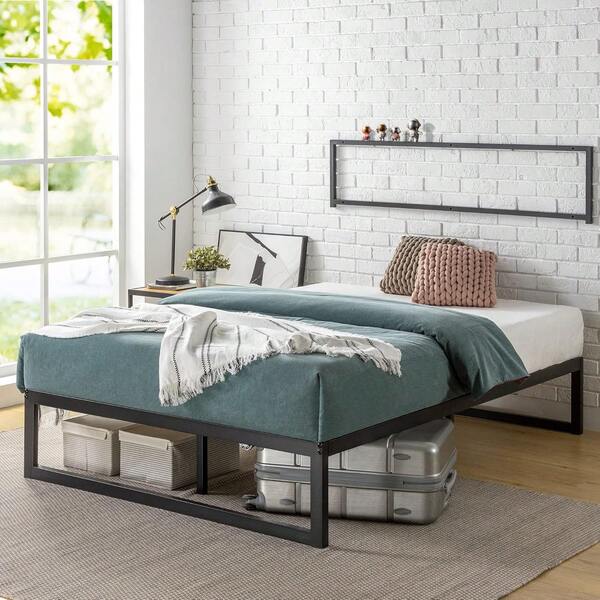 Zinus ABEL| Base de Cama de Metal con Sistema de Montaje Quick Lock y Soporte con Láminas de Acero| Fácil de Armar y con Garantía de 5 años WYNL