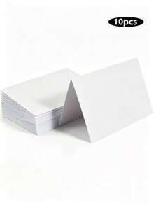 10/30/50Pcs 6x8 Inch White Blank Folded Cards, Bulk DIY Greeting Cards For Card Making Scrapbooking, Thank You Cards Invitations For All Occasions Party Supplies - Folding Cards - View 10
