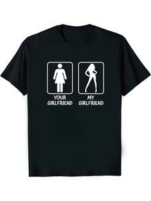 Men T-Shirts - 黑色 - 查看 1
