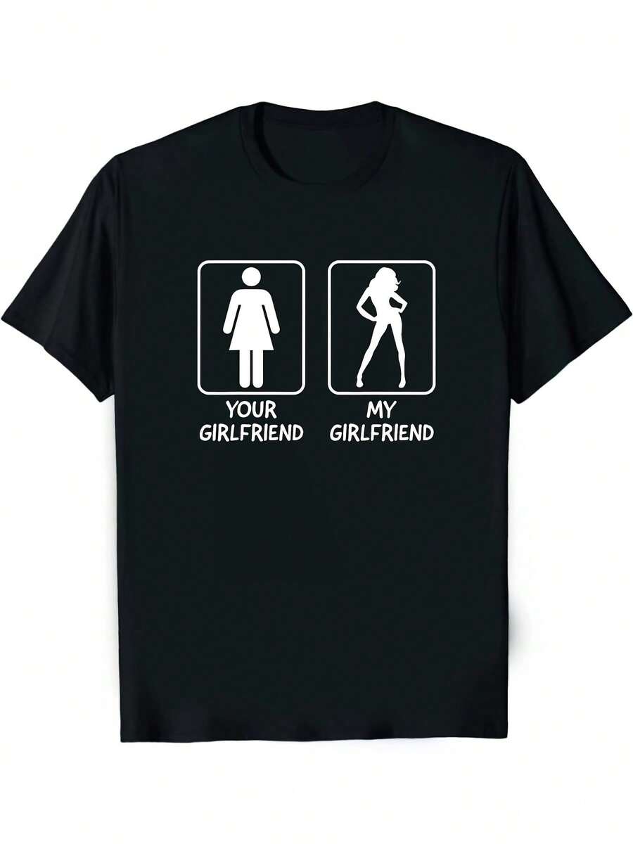 Men T-Shirts - 黑色 - 查看 1