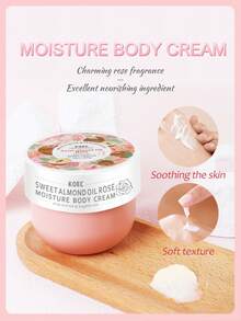 KOEC 玫瑰甜杏仁油保濕香氛身體乳液 200g，滋養亮白保濕身體乳，含菸鹼醯胺，適合乾性肌膚，柔軟舒緩，長效保濕 - 甜杏仁玫瑰 - 查看 3