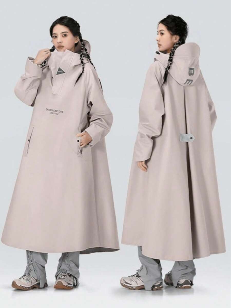 1 Set Men's Summer Long Raincoat And Rain Pants Set, Fully Waterproof, Suitable For Outdoor Cycling. Women's Sun Protection Clothing, Breathable And Lightweight Design.