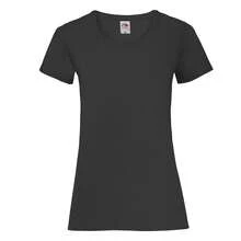 Fruit Of The Loom Womens/Ladies Lady Fit T-Shirt - Black - View 1